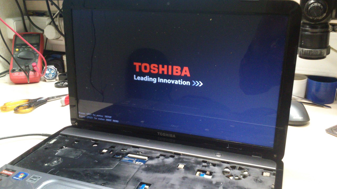 Ремонт материнской платы ноутбука Toshiba C850