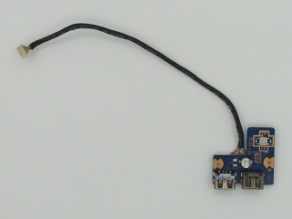 Плата включения/USB для ноутбука Samsung NP550P5C, MCLAREN-15_USB REV:1.0 BA92-09761A, б.у. 