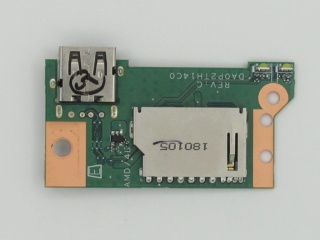 Плата USB/SD для ноутбука HP 14-bw, DA0P2TH14C0 REV:C, б.у. 