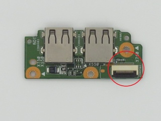 Плата USB для ноутбука Asus K750J, б.у. 