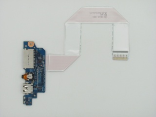 Плата USB/Audio/SD для ноутбука Acer SF114-32, Sapporo_GLK_LED_CARD_BD 17B11-1 448.0E607.0011, б.у. 